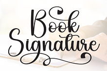 Book Signature | Script Font