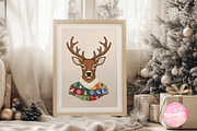 Rustic Reindeer PNG Christmas, an Illustration by CreationArt (Thumbnail 4 of 4)