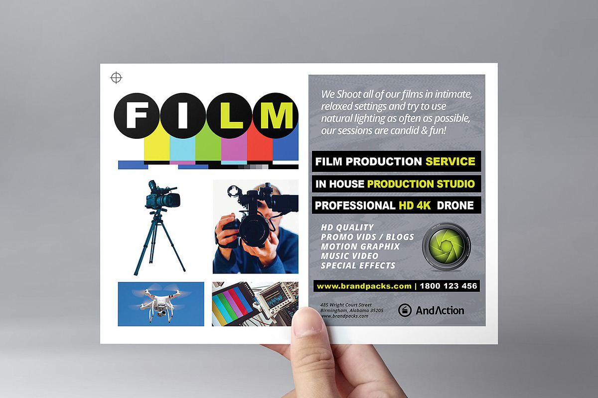 Videographer Flyer Template, a Flyer Template by BrandPacks