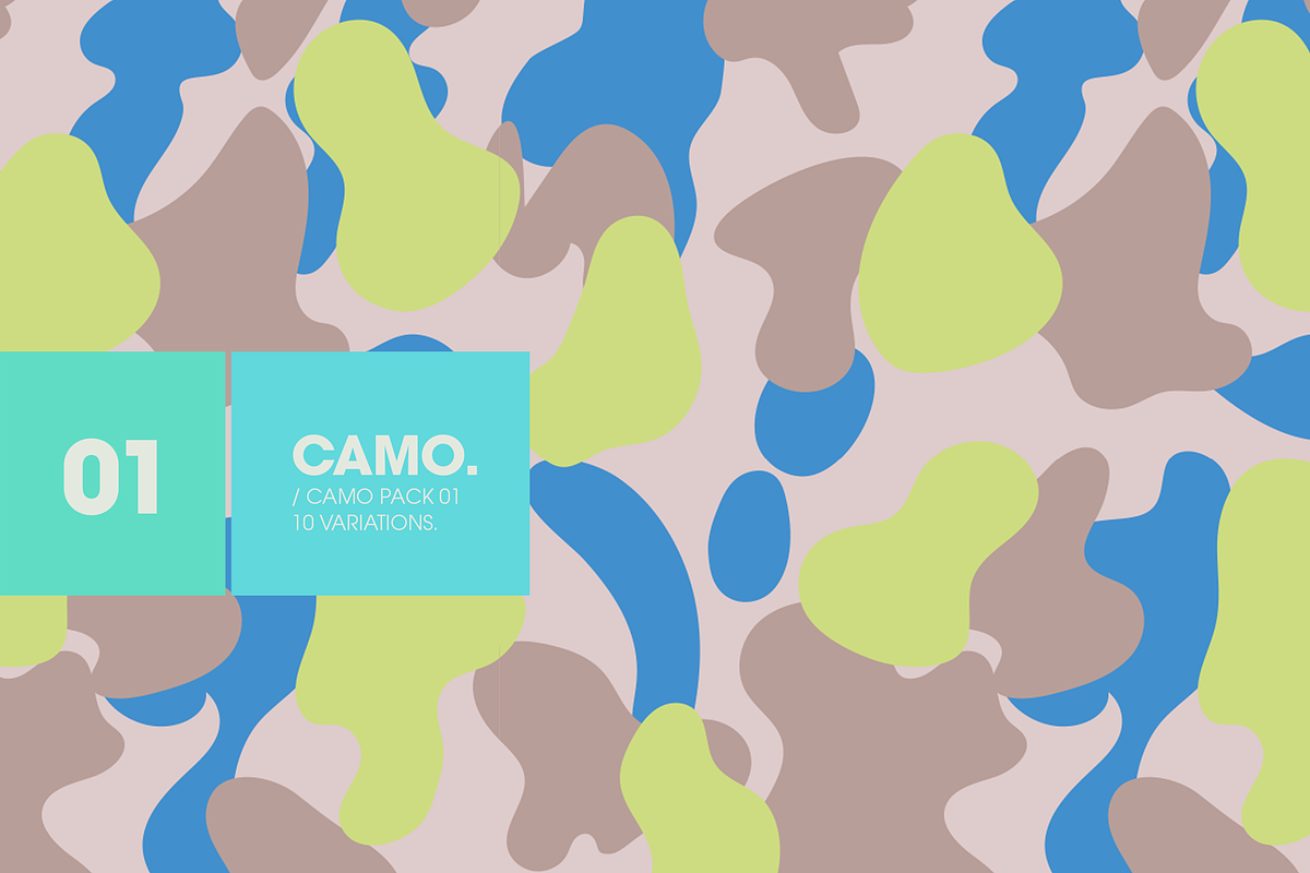 CAMO PATTERNS / volume 01, a Pattern Graphic by ATV SHOP (Photo 7 of 9)
