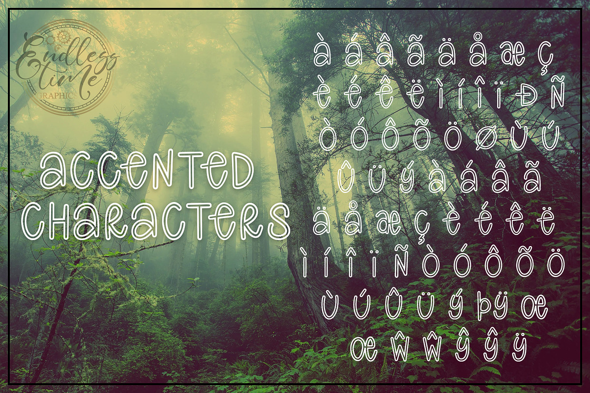 All Hollow's Eve - A Hollow Font, a Handwritten Font by Endless Time Graphics (Photo 3 of 3)