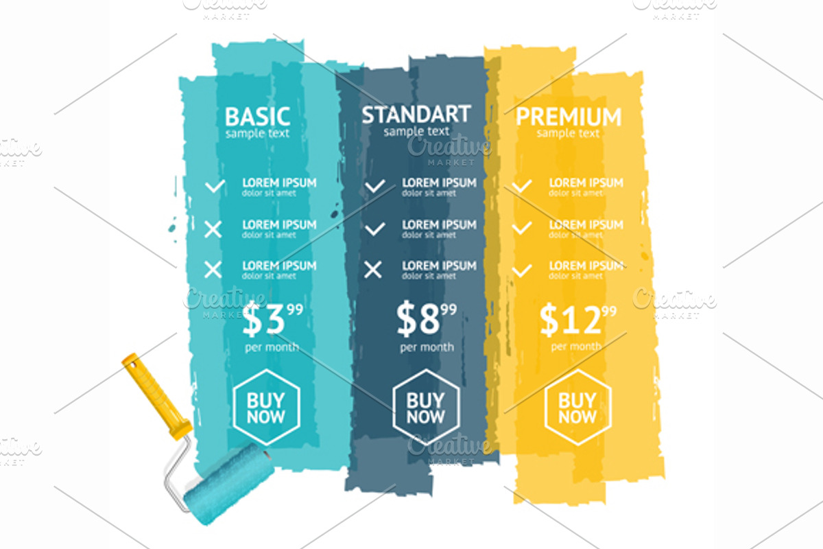 Pricing List. Vector, a Work Illustration by Vector and Templates