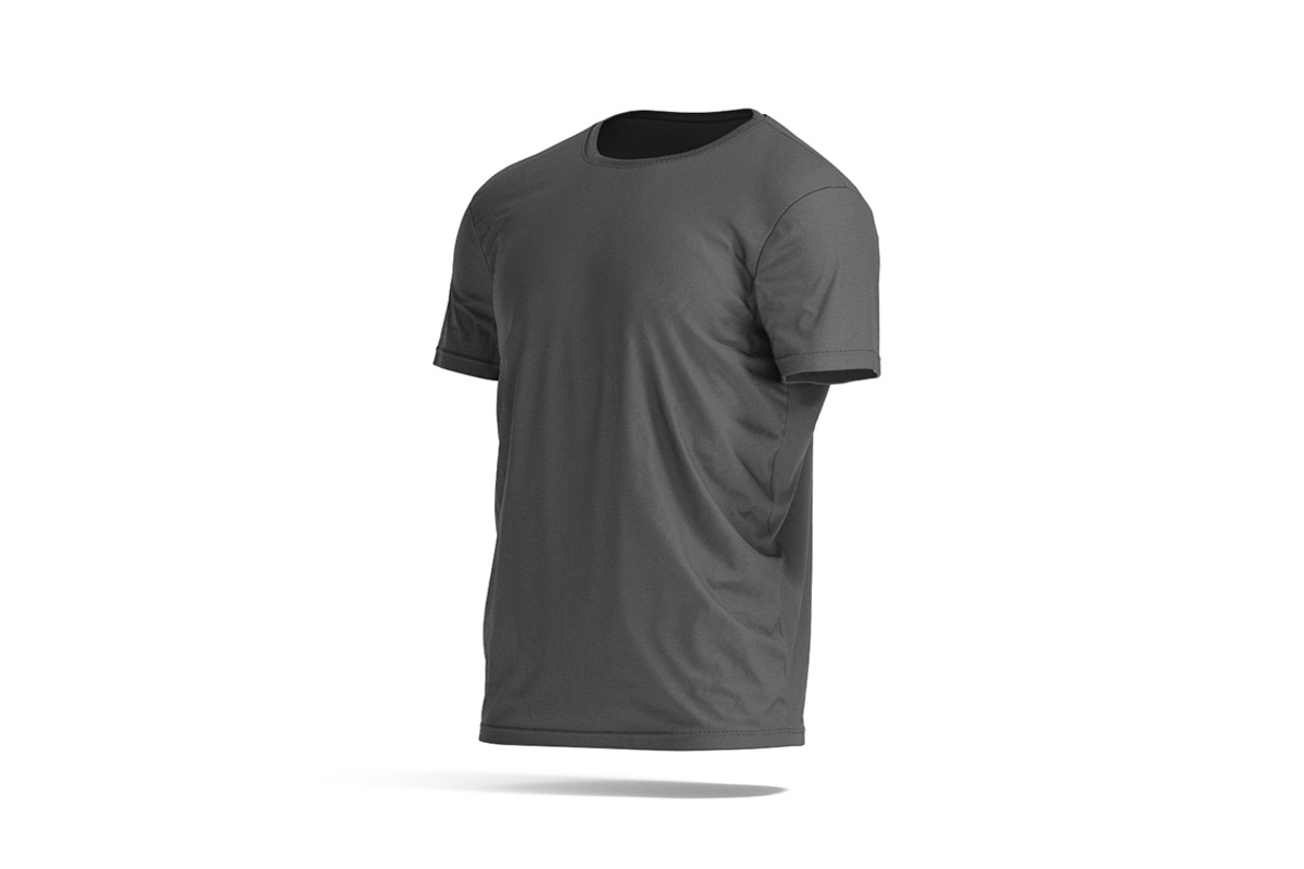 Black Men's T-Shirt 3D Model, an Object 3D Model by rebrandy (Photo 2 of 9)
