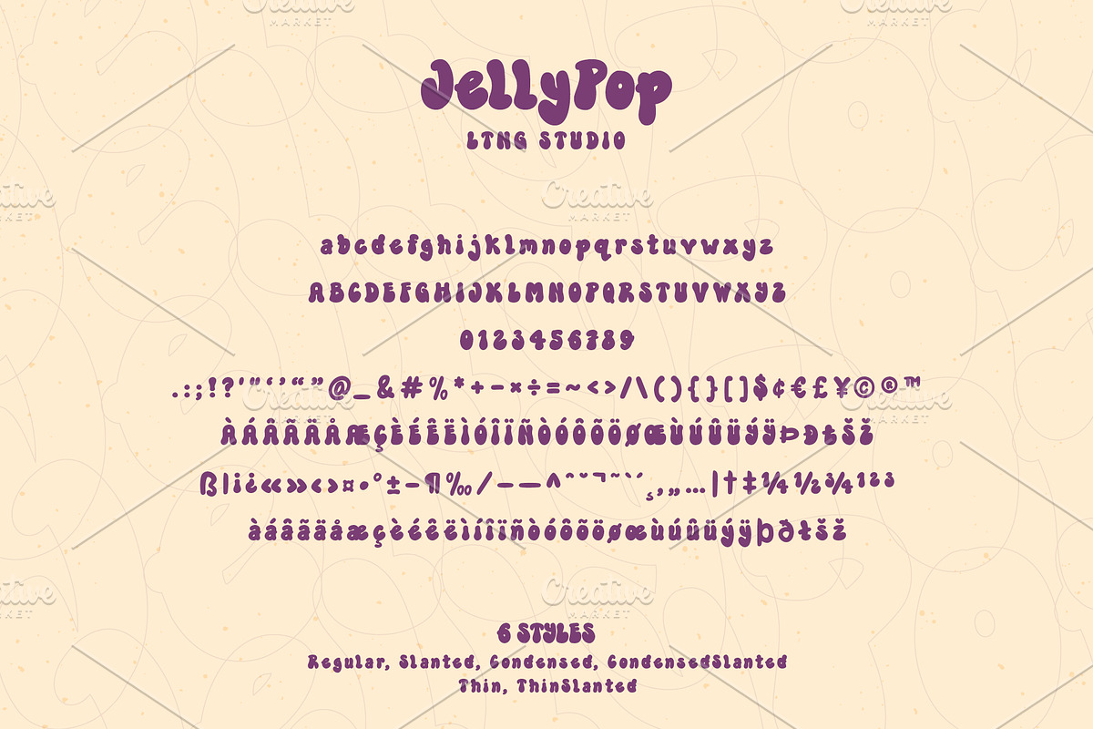 JellyPop Retro Groovy, a Blackletter Font by LTNG STUDIO (Photo 3 of 9)