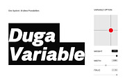 Duga | Neo-Grotesque Type System, a Sans Serif Font by Wahyu & Sani Co. (Thumbnail 6 of 15)