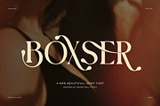 Boxer Elegant Display Serif Font, a Serif Font by Graphicxell (Thumbnail 1 of 8)