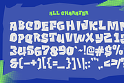 Fang Rift – Bold Blocky Display Font, a Handwritten Font by MaikoHatta (Thumbnail 3 of 8)