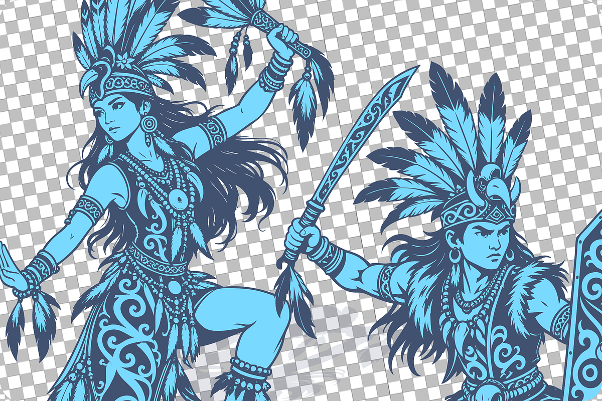 Dayak People Illustration, a Person Illustration by regalDRAW (Photo 2 of 3)
