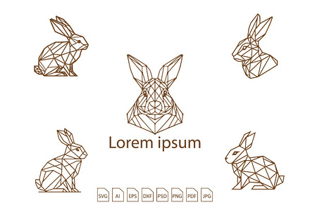 Set of Geometric Rabbit