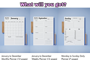 SIMPLE PLANNER 2026 2027, a Print Template by EffahArt (Thumbnail 2 of 3)