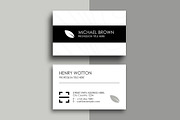 Simple Professional Business Card, a Business Card Template by ClickPaint_Studio (Thumbnail 1 of 3)