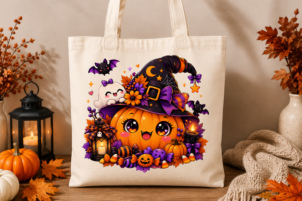 Kawaii Halloween Pumpkin Witch, a Seasonal Illustration by HyeRi (Photo 4 of 7)