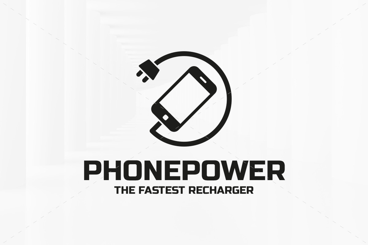 Phone Power Logo Template, a Branding & Logo Template by LOGOMAGINE