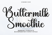 Buttermilk Smoothie, a Handwritten Font by InermediaSTUDIO (Thumbnail 1 of 7)