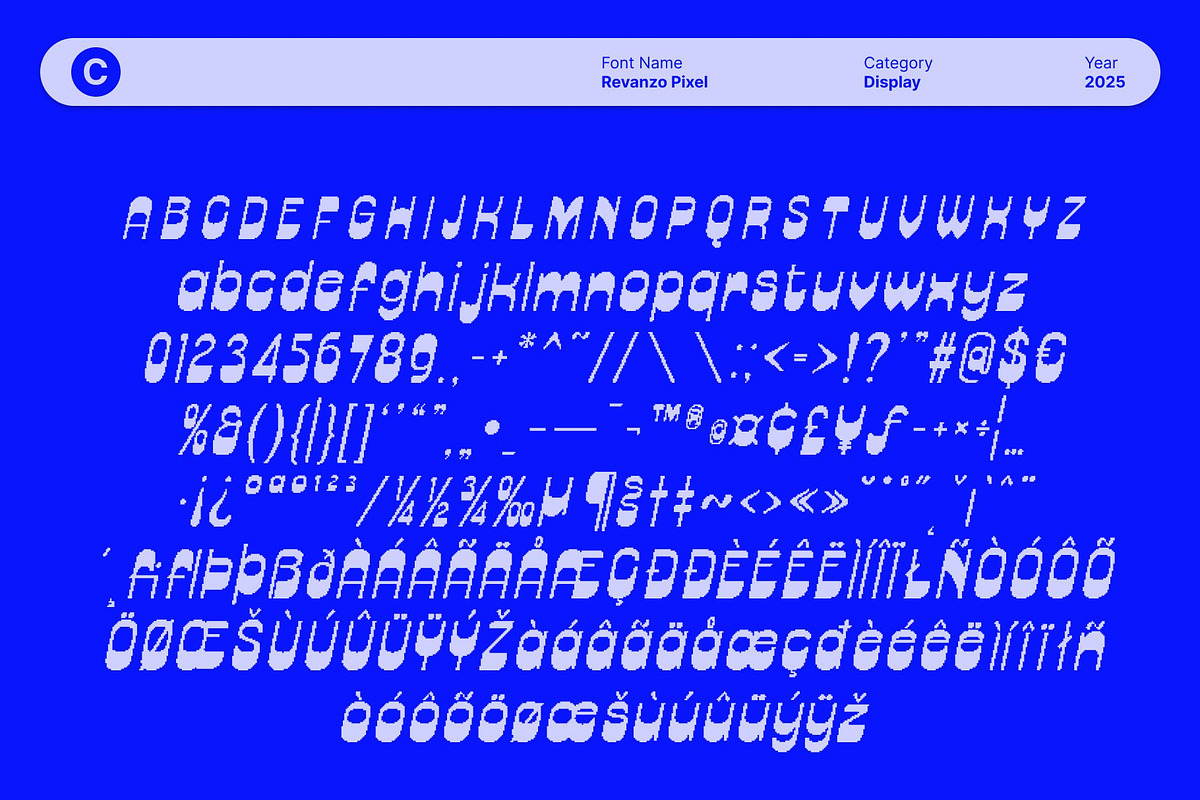 Revanzo Pixel, a Sans Serif Font by Craft Supply Co. (Photo 8 of 8)
