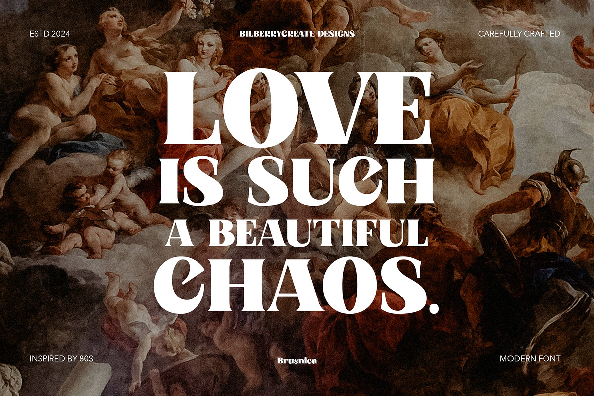 Brusnica - Retro Serif Font, a Serif Font by BilberryCreates (Photo 11 of 17)