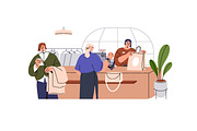 Customers paying at checkout set, a Person Illustration by Good Studio (Thumbnail 2 of 7)