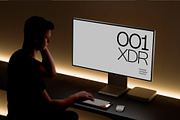 Desktop Computer Mockup Set Dark, a Device Mockup by Croma Studio (Thumbnail 3 of 7)