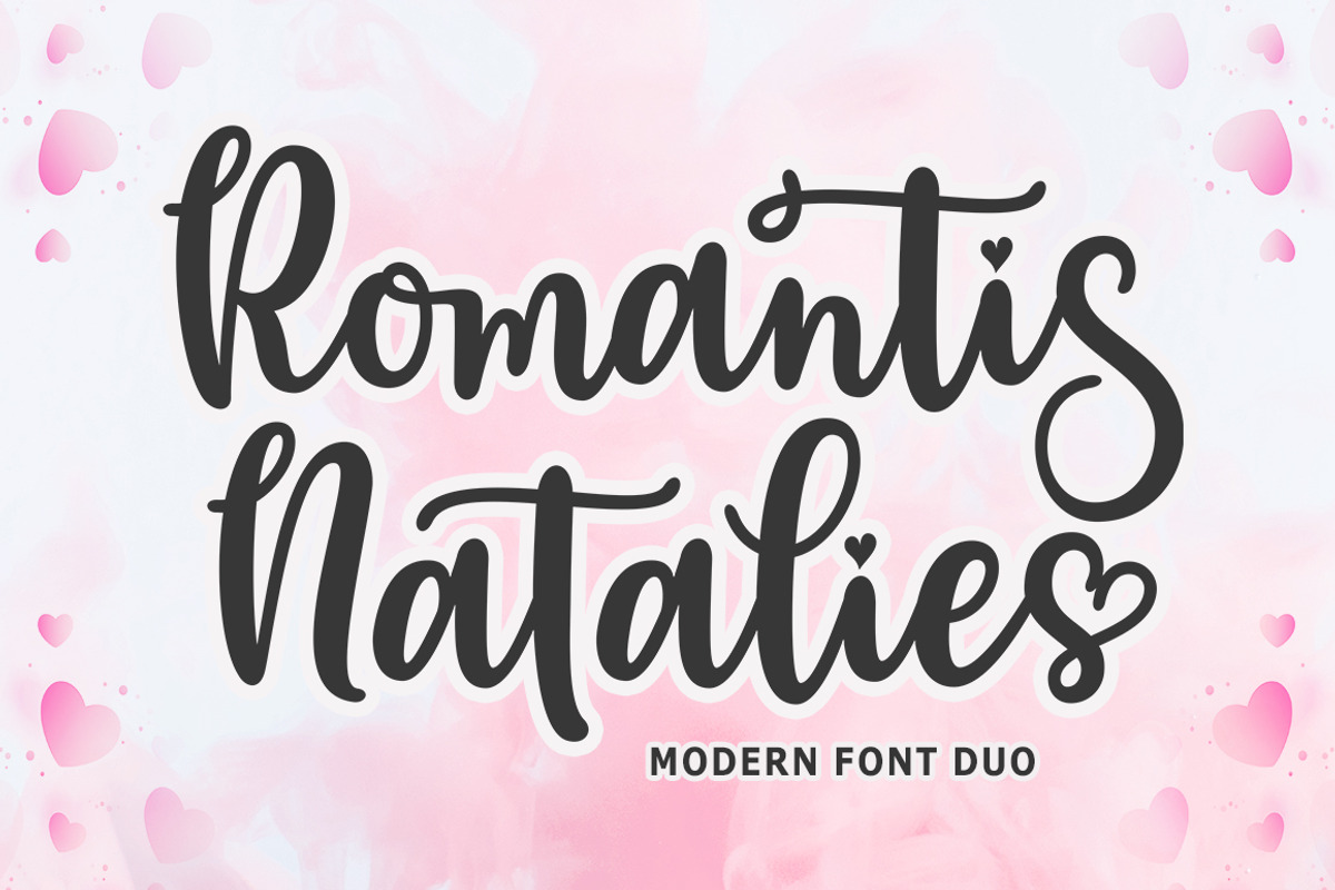 Romantis Natalies, a Script Font by Rastype (Photo 1 of 7)