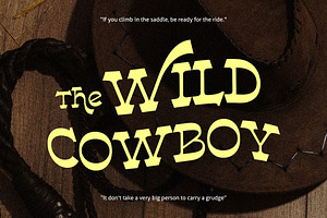 Western Bowner - Cowboy Font