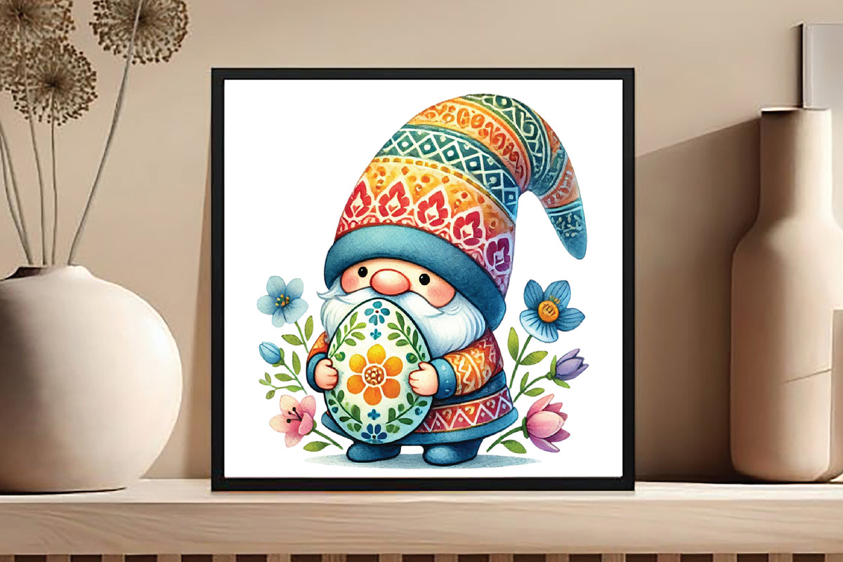 Cute Easter Gnome Sublimation, an Illustration by DreamCafeArt (Photo 4 of 4)