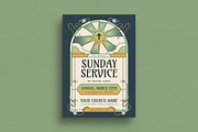 Sunday Service Flyer, a Flyer Template by Guuver (Thumbnail 1 of 3)