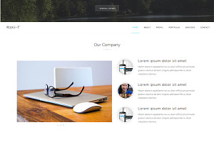 Roxi one page template, a Bootstrap Template by Roxi-T