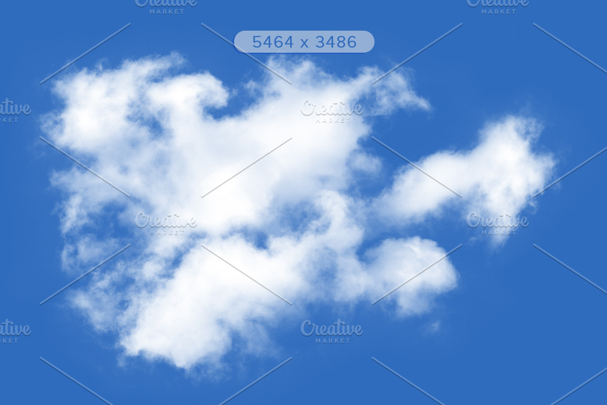 Clouds Isolated 2.0, an Object Graphic by pixelworkz