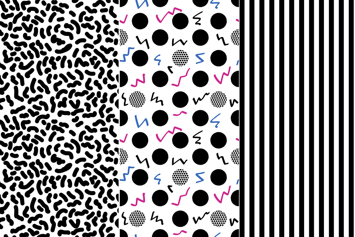 80s Comeback Vector Repeat Pattern, a Pattern Graphic by Sheikhadesign (Photo 9 of 11)