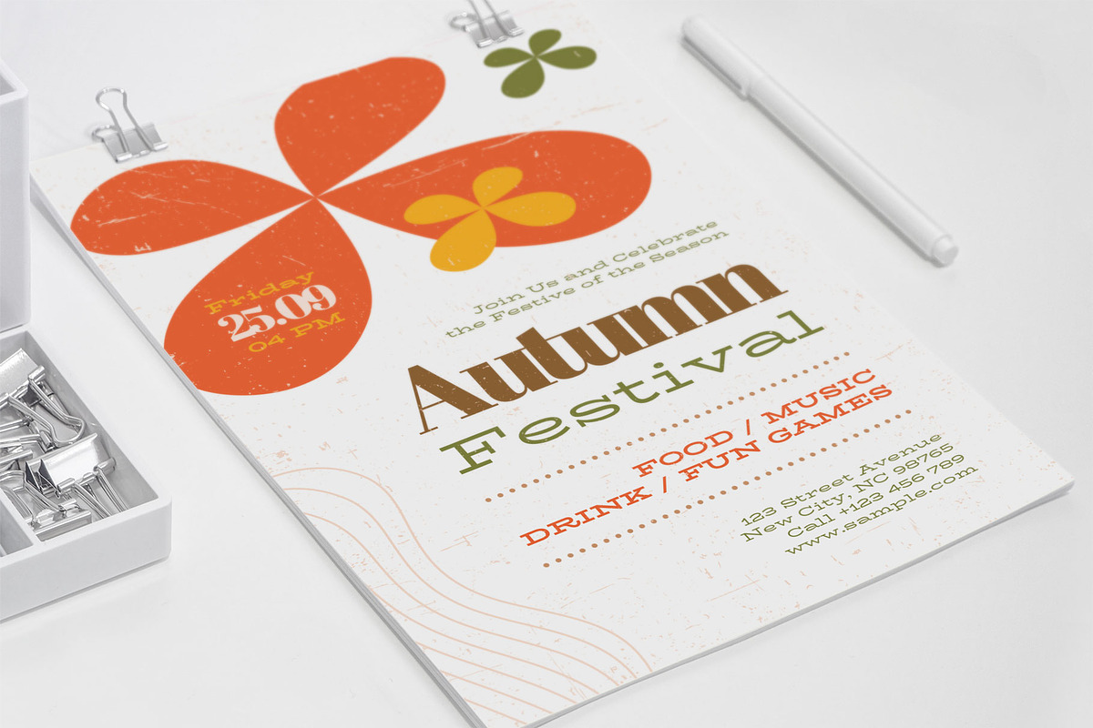 Autumn Festival Flower, a Flyer Template by Me55enjah Design (Photo 4 of 4)