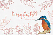 Kingfisher, bouncy font, a Script Font by Art pages (Thumbnail 1 of 6)