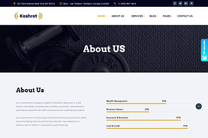 Koshrot - Gym Fitness HTML5 Template