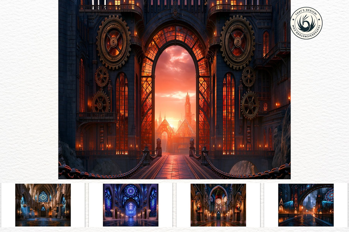 Glassborn Court Stained Backdrops, a Background Graphic by ThatsDesignArt (Photo 8 of 15)