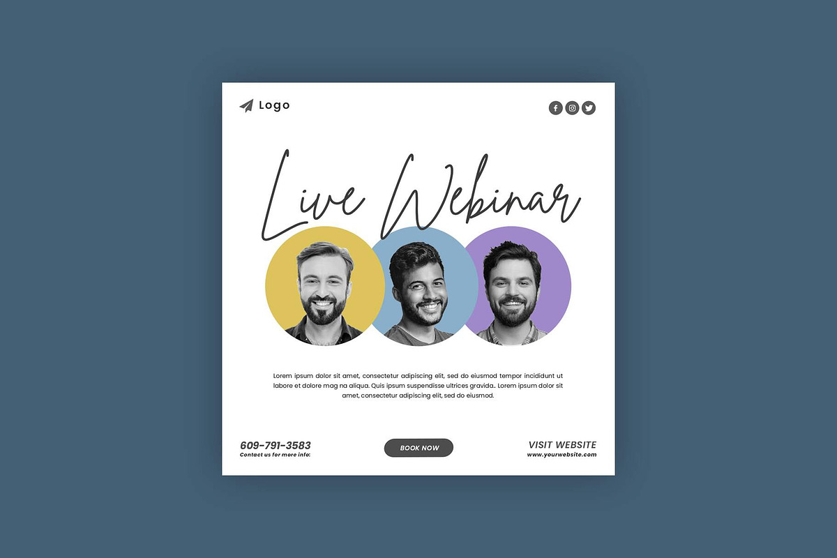 Podcast Social Media Post Bundle, a Social Media Template by Saman Osama (Photo 9 of 12)