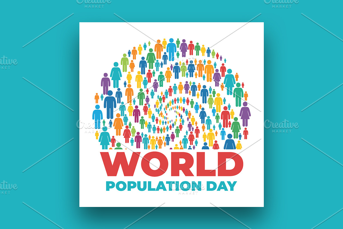 World Population Day banner template, a Social Media Template by nandinigraphics (Photo 3 of 4)