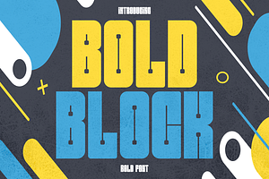 Bold Block - Display Bold Condensed, a Font by PutraCetol Studio