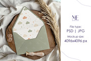 Envelope Liner Mockup 5x7 Card, a Mockup by Mie Mockup Studio (Thumbnail 5 of 7)