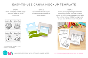 Printer & Paper Sheets Canva Mockup, a Books & Magazine Mockup by Mockup Scene (Thumbnail 3 of 11)