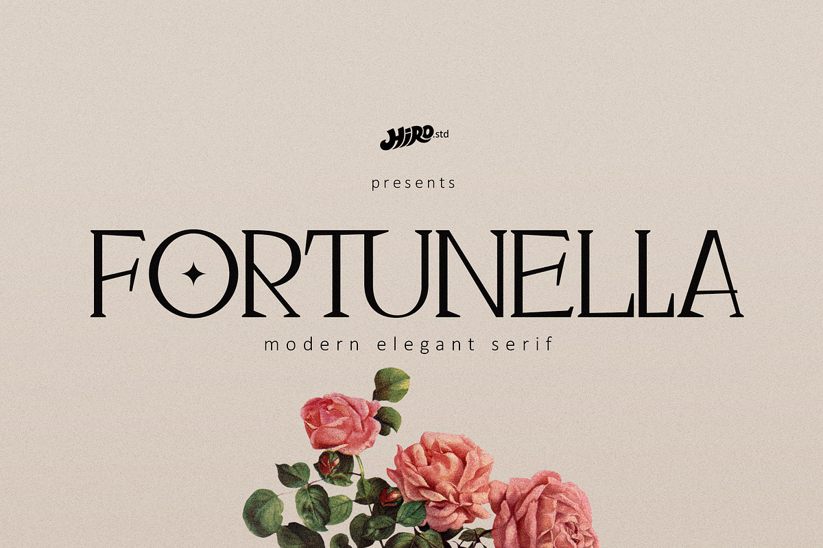 Fortunella - Modern Serif, a Font by HIRO.std (Photo 1 of 9)