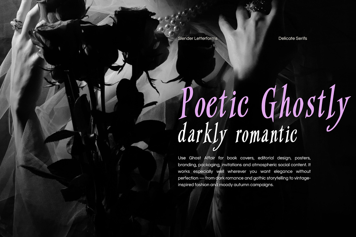 Gothic Romantic Display Serif Font, a Serif Font by foxsong (Photo 5 of 6)