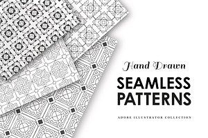 15 Hand Drawn Seamless Patterns