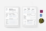 Proposal | MS Word & Indesign, a Stationery Template by design_hut (Thumbnail 1 of 6)