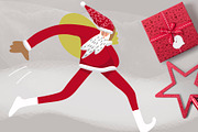 Sports Santas clipart, a Sport Illustration by NataLyaroArt (Thumbnail 4 of 5)