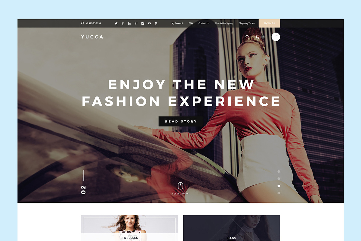 Yucca - Fashion Store PSD Template, a Websites & App Template by Spartak Vee (Photo 4 of 9)