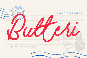 Butteri Handwritten Font