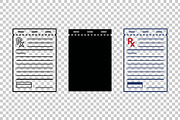 Prescription Pad Vector Icons, an Object Graphic by Artonix (Thumbnail 3 of 3)
