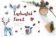 Scandinavian Christmas Animals Set, a Graphic by VioletOxide (Thumbnail 1 of 13)