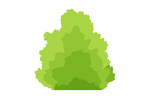 Bush icon. Cartoon forest or park, an Object Illustration by the8monkey