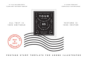 Postage Stamp Template