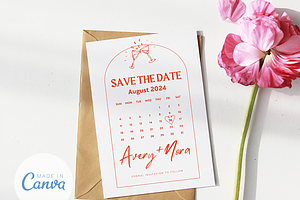Save The Date Wedding Invitation, an Invitation Template by Story Native